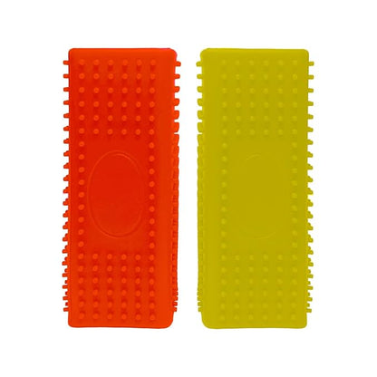 2pcs Pet Hair Remover, Dog Cat Block Roller Cleaner, Car Carpet Cleaner Brush for Small Animals, Pet Hair Removal Tool for Interior, Furniture, Sofa, Car Seat(Yellow+Orange)