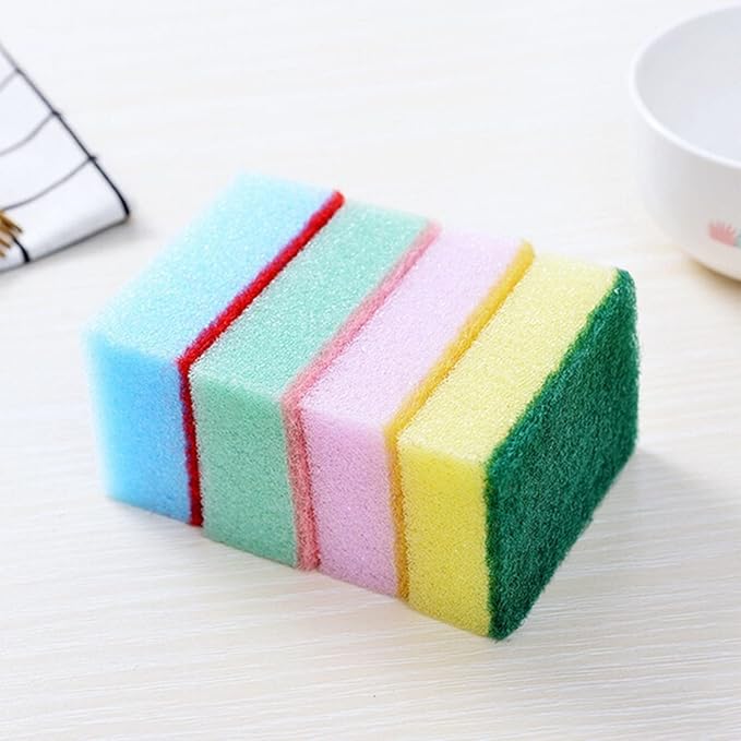 10 Pack Dish Sponges, Nonscratch Cellulose Heavy Duty Kitchen Sponge,Dual Sided Natural Reusable Scrub Sponges for Kitchen Household Cookware Scrubbing Dishwashing Bathroom Washing