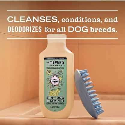 MRS. MEYER'S Clean Day 3 in 1 Dog Shampoo, Sweet Chamomile Scent, 14oz