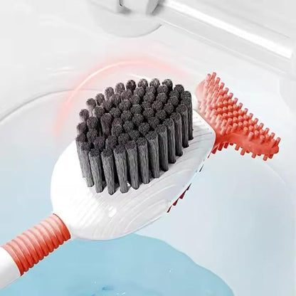 Suction Cup Toilet Brush Set, 2025 Wall-Mounted Toilet Cleaner with Built-in Liquid Dispenser & Quick-Dry Holder, Touch Free, Space-Saving Hygienic Bathroom Organizer for Home,RV,Boat (Yellow)