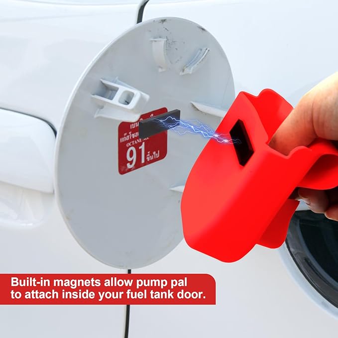 KIBBEH Reusable Silicone Fuel Glove, Protect Hands from Filthy Gas Pump Handles and Keypads, Durable and Universal
