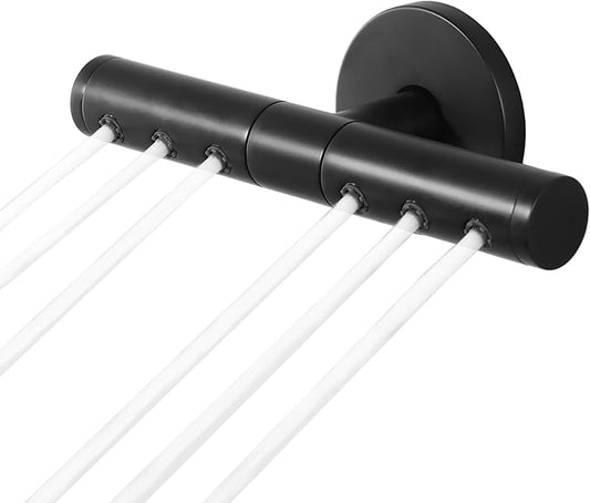 SKOWLL Body Jets High Power Showerhead Wall Mount Shower Jet Nozzle with Rotate 360° Adjustable, Matte Black Massage Shower Nozzle