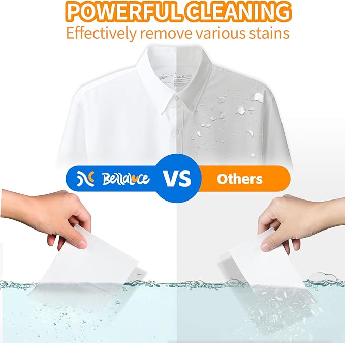 BellaLuce Laundry Detergent Sheets: 1 Home Size (240 Loads, Fresh Linen) & 2 Travel Size (32 Loads, Fresh Linen & Cotton Breeze) | Portable for College, Dorm, Hotel, Family