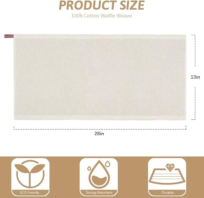 Nialnant 12 Pack Kitchen Dish Towels,100% Cotton Hand Towels for Kitchen, Extra Soft & Absorbent Dish Cloths for Washing Dishes,Cleaning Rags - 13x28in