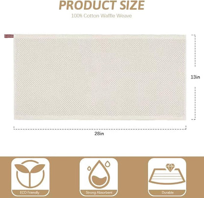 Nialnant 12 Pack Kitchen Dish Towels,100% Cotton Hand Towels for Kitchen, Extra Soft & Absorbent Dish Cloths for Washing Dishes,Cleaning Rags - 13x28in