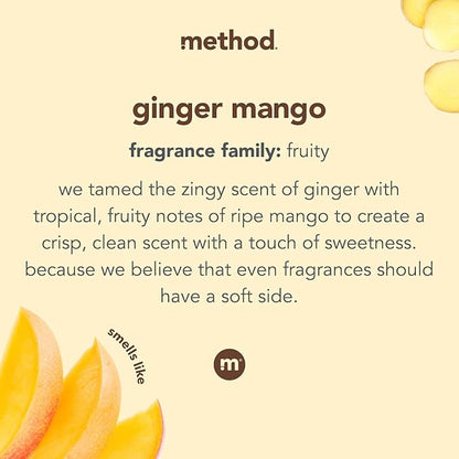 Method Fabric Softener; Ginger Mango; 53.5 Ounces; 45 Loads; 2 pack; Packaging May Vary