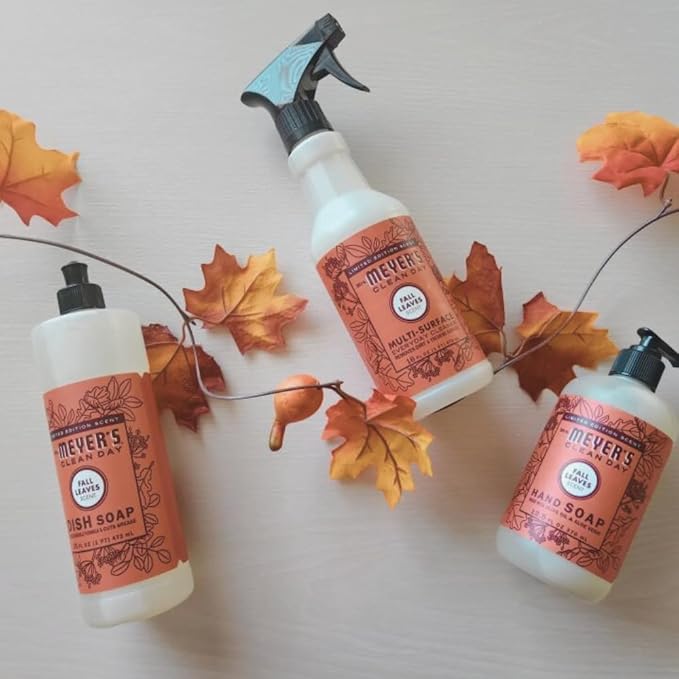 Mrs. MEYER'S CLEAN DAY Multi-Surface Everyday Cleaner, Fall Leaves, 16 Fl Oz (Pack of 2)