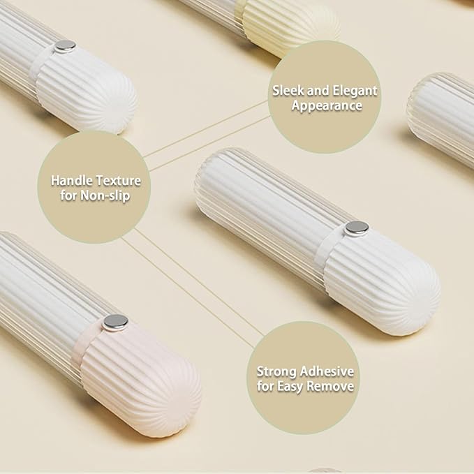 Compact Lint Roller with 150 Sheets - Portable Pet Hair Remover for Clothes, Furniture, and Travel Essentials Household Use, 1 Handle+5 Roller Refills (White)