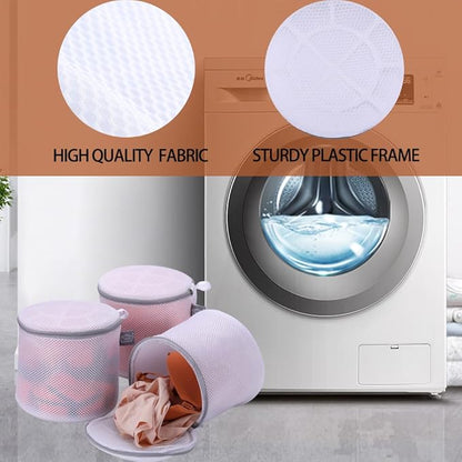 Kimmama Lingerie Bags for Washing Delicates, Garment Bag for Washing Machine, Mesh Laundry Bags for Cleaning Clothes, Coat, Dress, Sweater, Shirts, Toys, 3L