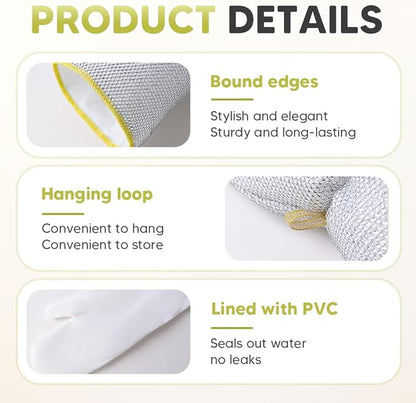 Multipurpose Dishwashing Wire Gloves, 2026 New Steel Wire Cleaning Kitchen Gloves with PVC Lining, No Fray Durable Design