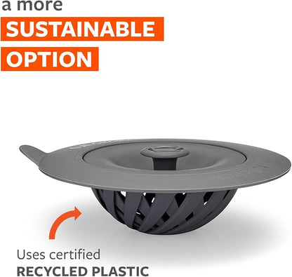 Full Circle Sinksational Sink Strainer 2 Pack - Stainless Steel Mesh, Prevents Clogs, Kitchen Sink, Eco-Friendly, Durable - Gray