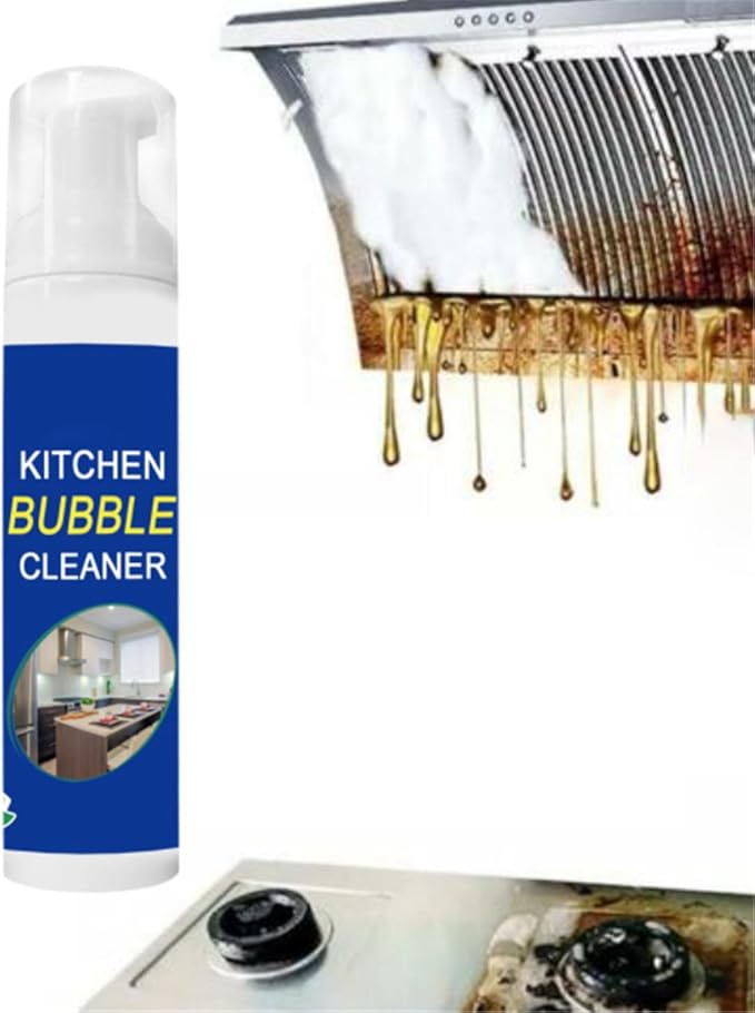 Foam Rust Remover Kitchen All-purpose Cleaning Bubble Spray, Multi-purpose Foam Kitchen Grease Cleaner, Rinse-free Cleaning Spray for Hood,pots,grill,sink (100ml)