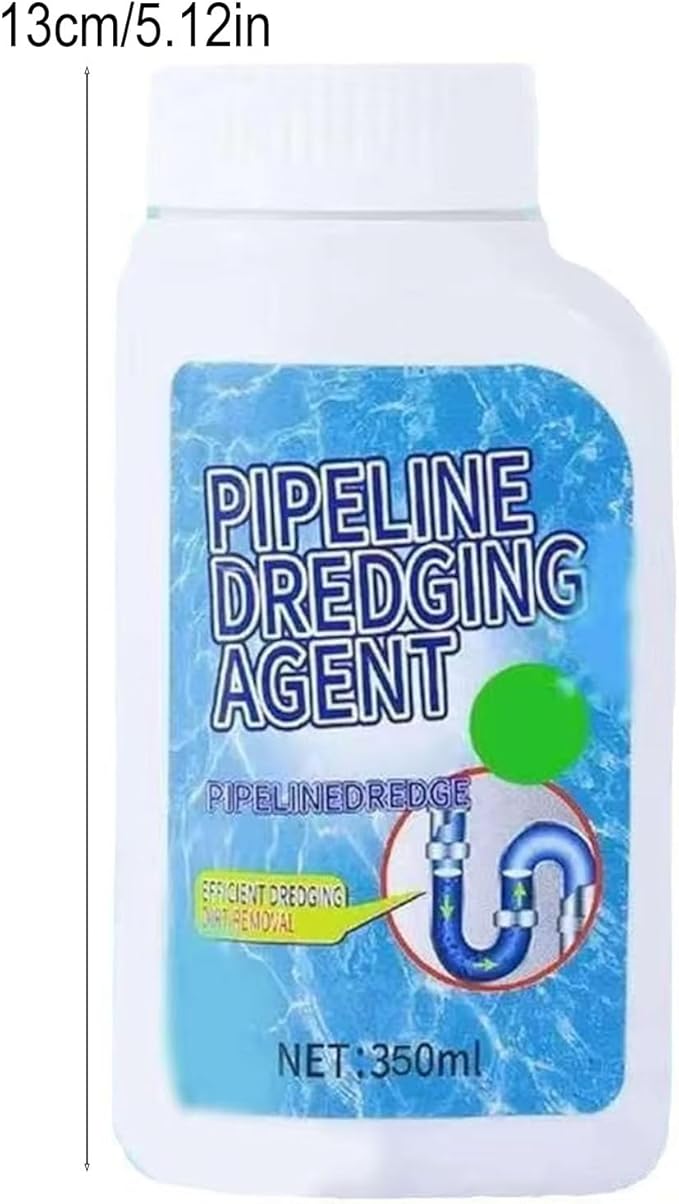 Strong Drain Cleaner Pipeline Dredging Agent, Fast Acting Drain Clog Remover for Kitchen and Bathroom Pipes, Sink Drai n Cleaner Grease Dissolver Pipe Cleaning Solution for Home Sinks Tubs (#B)