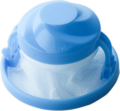 Washing Machine Hair Removal Catcher Filter Mesh Pouch Cleaning Bag Collect, 9.6×5.8cm, Blue