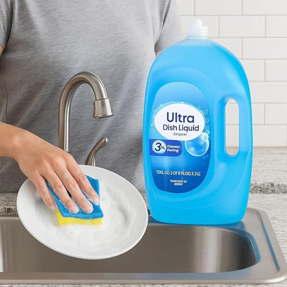 Ultra Strength Liquid Dish Soap, Original Scent, 75 fl oz – Grease-Fighting Concentrated Dishwashing Liquid for Sparkling Clean Dishes, Plates, Utensils