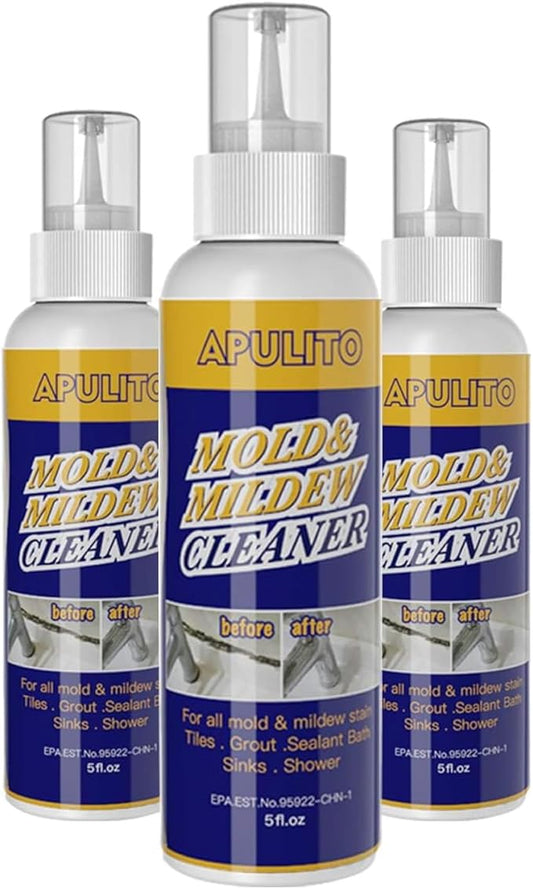 APULITO Household Cleaner Gel for Stains – Long-Lasting Bathroom, Kitchen, Sink & Tile Shower Stain Cleaner 5oz-3Pack