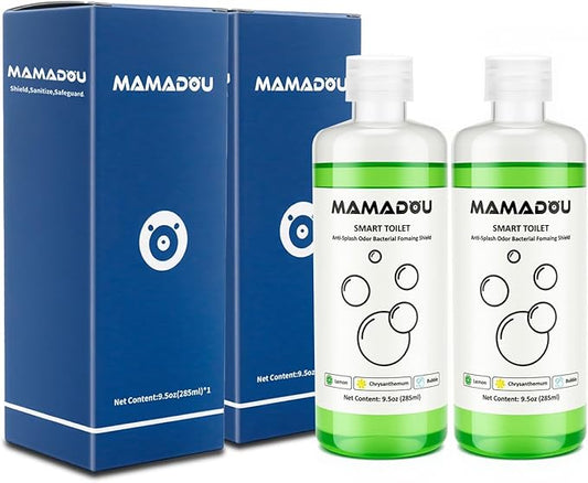 MAMADOU Smart Toilet Foaming Agent 285ml 2Pack Splash Proof Special Foam Shield Toilet Bowl Cleaner Stain-Resistant Cleaning Liquid For Fresh Bathroom Lime scent