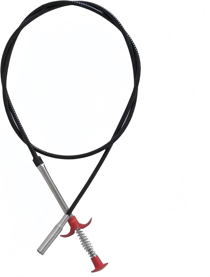 Drain Snake Cleaner Tool, 65 Inch Flexible Spring Auger with Claw, Universal Drain Clog Remover for Kitchen Sink, Bathroom, Toilet
