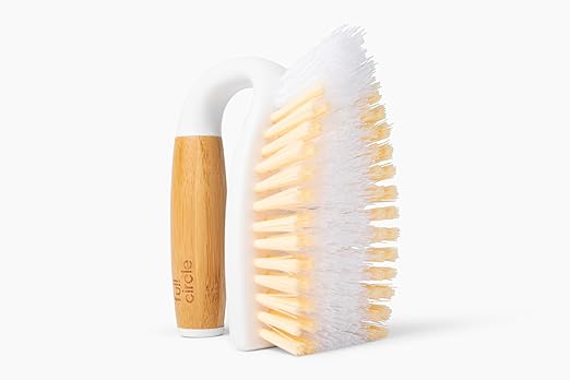 Full Circle Tough Stuff, All-Purpose Scrub Brush, Tile, Grout, White