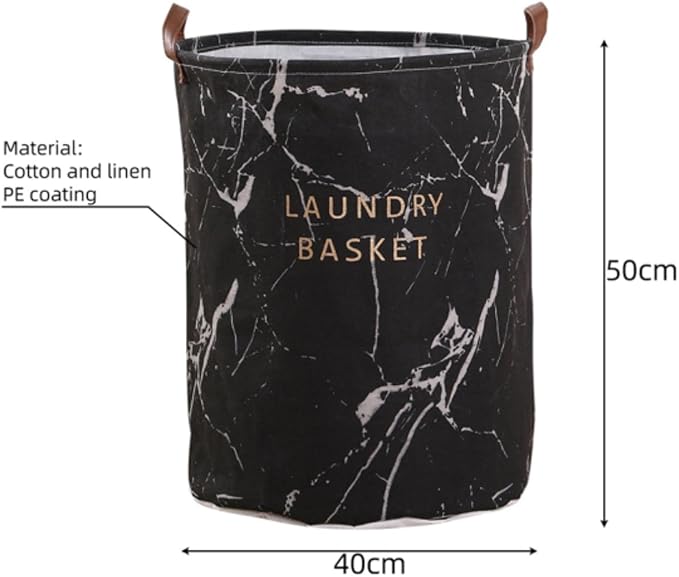 1PC Folding Laundry Basket Round Storage Bin Bag Large Hamper Collapsible Clothes Toy Basket Bucket Organizer Large Capacity