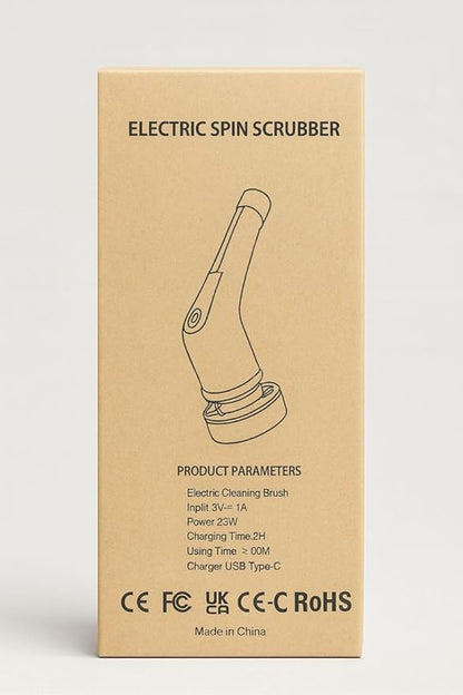 Electric Spin Scrubber, Cordless Cleaning Brush Scrubber for Home, 6 Replaceable Brush Heads-90Mins Work Time, 2 Speeds for Bathroom Shower Bathtub Glass Car