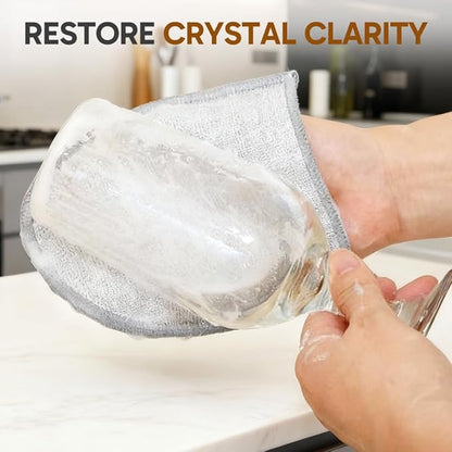 Steel Wire Dishwashing Gloves, Oil-Resistant & Heat-Resistant Reusable Dish Gloves for Kitchen Cleaning
