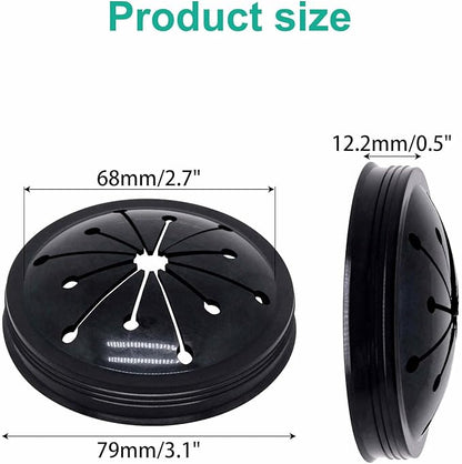 3PCS 3-1/8" Garbage Disposal Splash Guard, Quiet Garbage Guard Disposal Drain Cover Garbage Disposals Rubber Drain Plugs Sink Splash Guard Replacement (Style B)