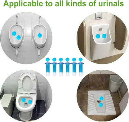Solala 6 Packs Toilet Bowl Gel Stamp - Replacement Gel Toilet Bowl Cleaning Stamps Compatible with Scrubbing Bubbles, Stop Limescale and Rings, for Cleaning and Refreshing, 6 Pack with Dispenser
