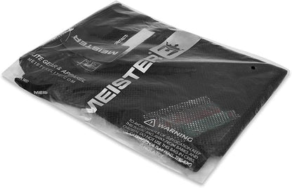 Meister Athlete XL Wash Bag - Large Mesh Sports Laundry Bag w/Zipper Lock - Black