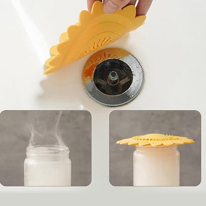 Flower Shape Sink Stopper Silicone Shower Drain Bath Plug Hair Catcher Sink Drain Covers Kitchen Bathroom Sink Plug