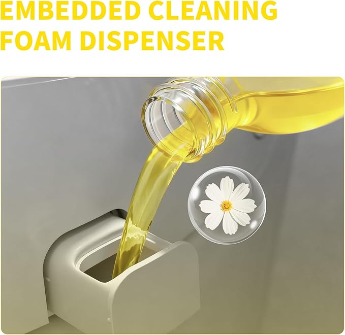 MAMADOU 285ml Smart Toilet Foaming Agent Splash Proof Special Foam Toilet Bowl Cleaner Shield Cleaning Liquid Stain-Resistant For Fresh Bathroom Chrysanthemum