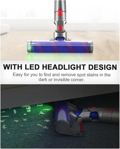 Brush for V10 V8 V7 V11 V15 Direct Drive Vacuum Cleaner Turbo Brush with Quick Release for Cleaning Carpets-A07G