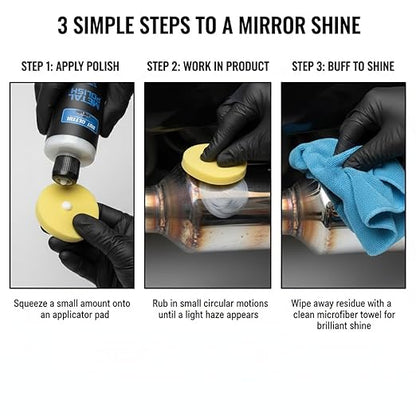 Metal Polish, 16 fl oz, Ultimate Show Shine, Cleans and Protects Aluminum, Stainless Steel, Brass, Copper, Silver, Gold