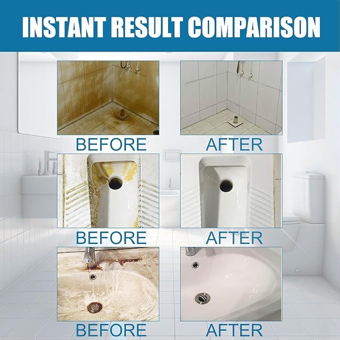 Tile Grout Cleaner Sprayer, Jue Fish Tiles Cleane, Floor Tile Descaling and Cleaning Artifact for Tile, Grout, Sink, Toilet Seats, Bathtubs (1Pcs)