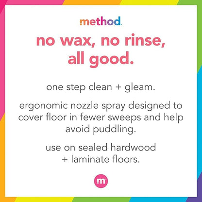 Method Squirt + Mop Hardwood Floor Cleaner Refill, Almond, 68 Ounce