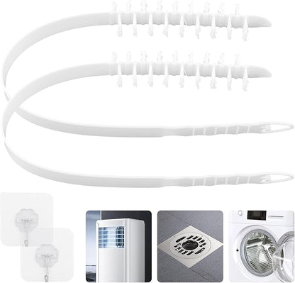 2PCS Washing Machine Cleaning Brush,Rolling Washing Machine Cleaning Brush,Washing Machine Cleaner Front Loader,Washing Machine Cleaning Tools with Storage Hook(23.23x5.51x1.38inch)