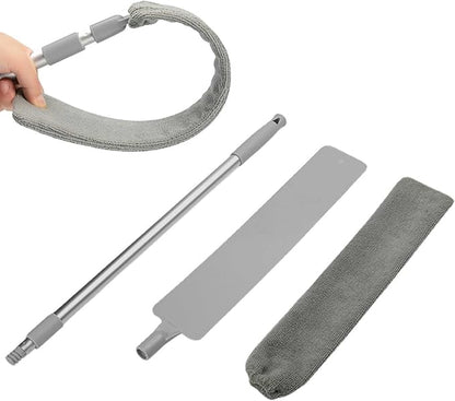 Under Appliance Cleaning Brush – Extendable Gaps Duster with Long Handle, Flexible Dust Cleaner for Tight Spaces and Hard-to-Reach Areas | Perfect for Kitchen, Bedroom, Living Room, Home Maintenance