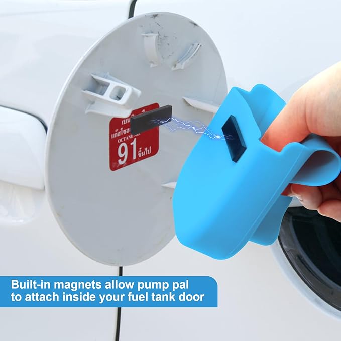 KIBBEH Reusable Silicone Fuel Glove, Protect Hands from Filthy Gas Pump Handles and Keypads, Durable and Universal