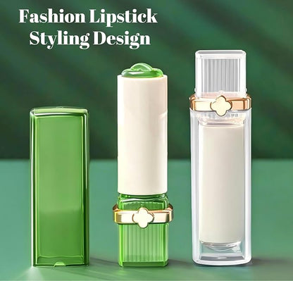 Mini Lint Roller, Portable & Travel Lint Remover for Clothes and Pet Hair, Pocket-Size Lipstick Design, 1 Green and 5 Refills