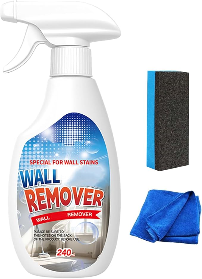 Wall Remover Spray, Fast Acting Wall Cleaner Spray, Moonycozy Highly Effective Wall Cleaner Removal Spray, Multi-surface Cleaning for Wall Stains, Wood, Bathrooms, Kitchens, Tile (1)