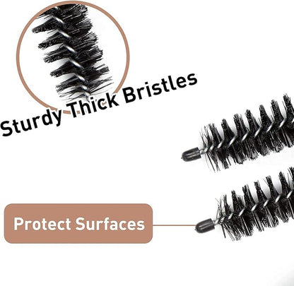 MaximalPower Clothes Dryer Lint Vent Exhaust Trap Cleaner Brush - Lint Remover with Long Coil Brush for Dryer, Fridge (1 Pack & Brush)