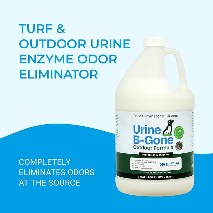 Urine B-Gone-OD Professional Pet Urine Enzyme Cleaner, Pet Yard Odor Eliminator for Artificial Grass, Concrete & More, 1 Gallon