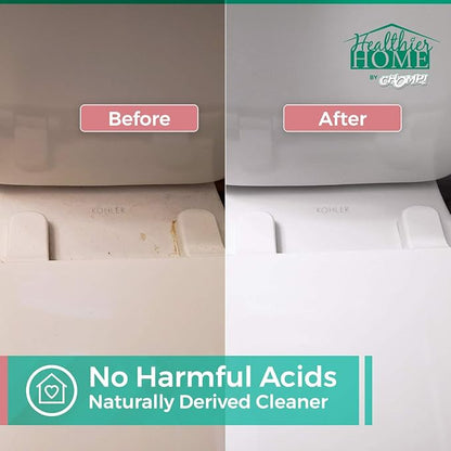 CHOMP! Bathroom Hardwater Stain Cleaner: Healthier Home BathroomMagic Gel Spray-Removes Soap Scum, Lime Scale Grime Remover Showers Toilets, Bath Tub, Tile, Grout, Grapefruit 32 oz