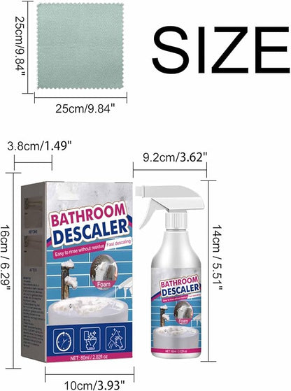 Bathroom Descaler Foam Cleaner Spray, Stubborn Stains Cleaner, All-Purpose Bathroom Descaler Stubborn Stains Foam Spray (1)