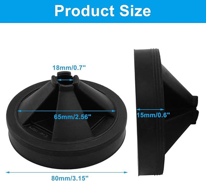 3 1/8" Garbage Disposal Splash Guard, 2Pcs Quiet Garbage Disposal Rubber Drain Insert, Garbage Disposal Parts, Removable Sink Baffles QCB-AM Compatible with Insinkerator Garbage Disposal Parts