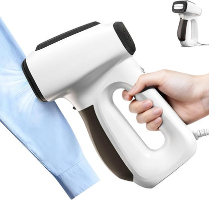 3500Pa Vacuum Steamer for Clothes - 2 in 1 Portable Suction Handheld Vacuum Iron,30s Rapid Preheating,Auto-off,Light Steamer for Travel/Home
