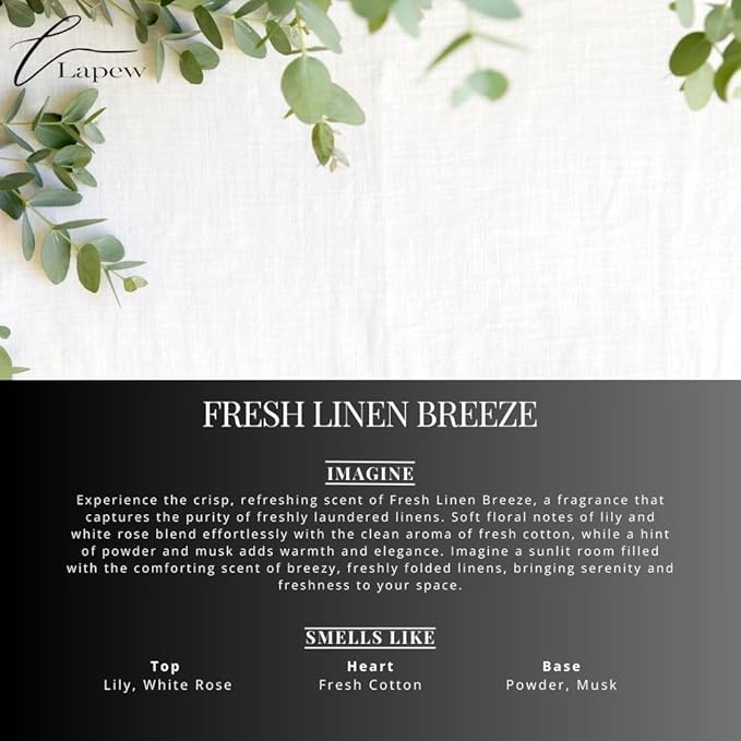 Lapew Room & Linen Spray | Fragrance Mist for Home, Car & Office | Fabric & Air Freshener | Neutralizing Mist | Made in USA | Fresh Linen Breeze