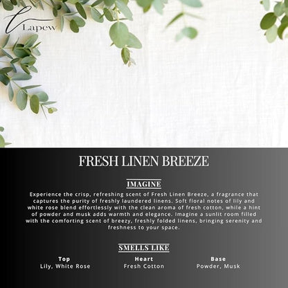 Lapew Room & Linen Spray | Fragrance Mist for Home, Car & Office | Fabric & Air Freshener | Neutralizing Mist | Made in USA | Fresh Linen Breeze
