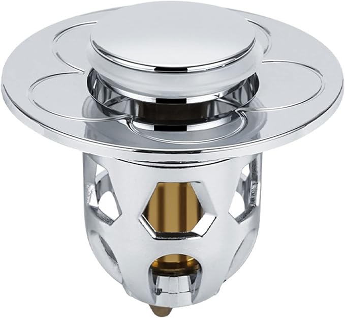 Detachable Bathtub Drain Plug Bathroom Sink Drains Plug Push-Type Bounce Drain Filter Bounce