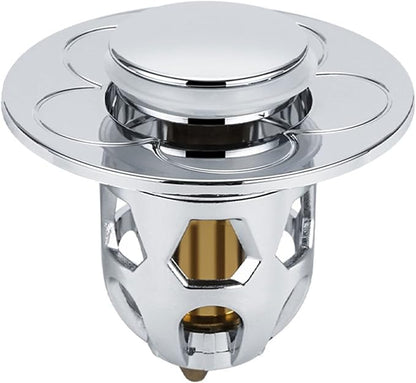 Detachable Bathtub Drain Plug Bathroom Sink Drains Plug Push-Type Bounce Drain Filter Bounce